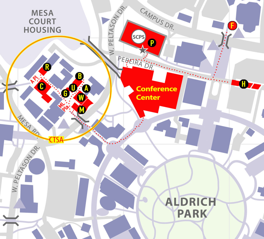 uc irvine campus map